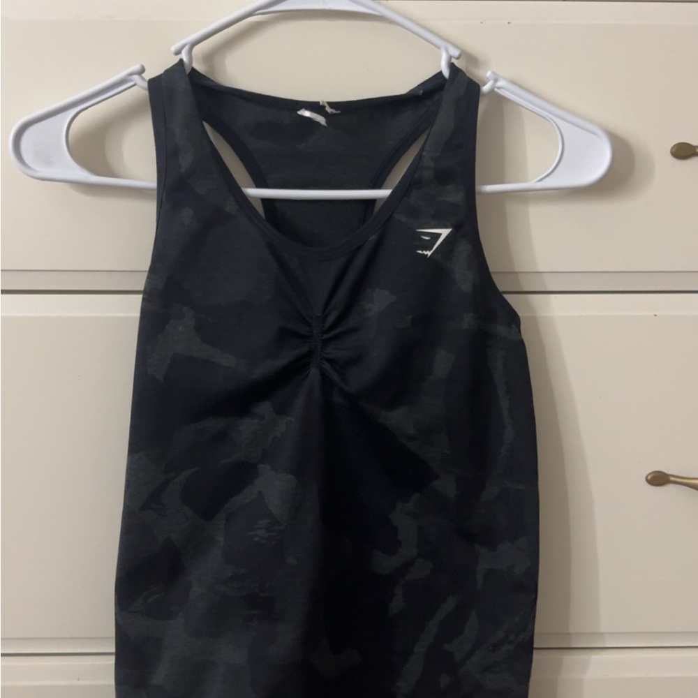 Gymshark Camo Black Women's Tank Top